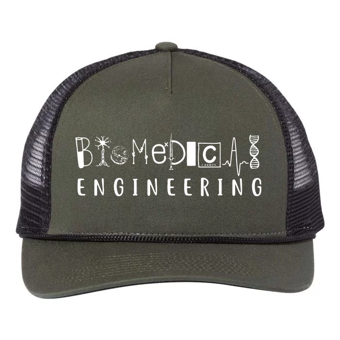 Biomedical Engineering Sciences Biomed Engineer BME Gifts Retro Rope Trucker Hat Cap