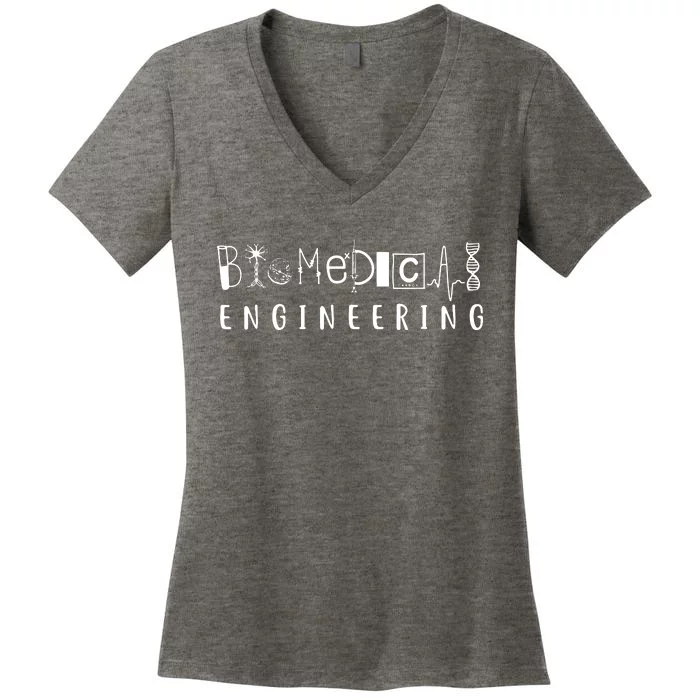 Biomedical Engineering Sciences Biomed Engineer BME Gifts Women's V-Neck T-Shirt