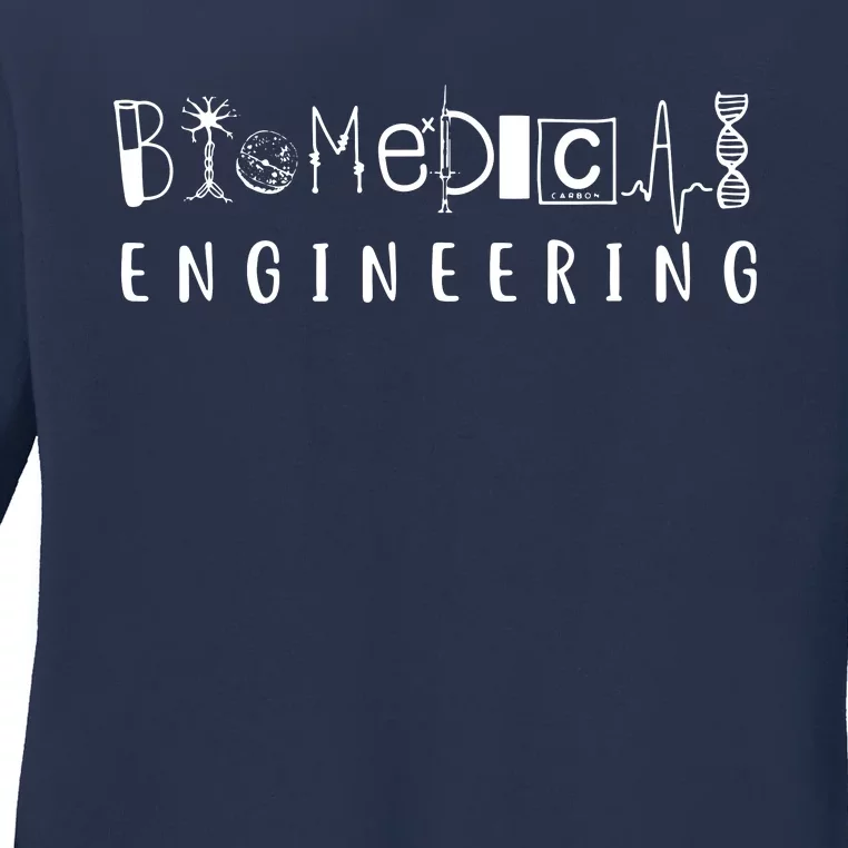 Biomedical Engineering Sciences Biomed Engineer BME Gifts Ladies Long Sleeve Shirt