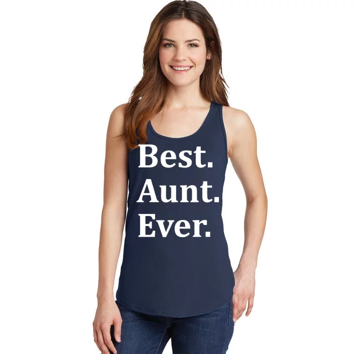 Best Aunt Ever Ladies Essential Tank