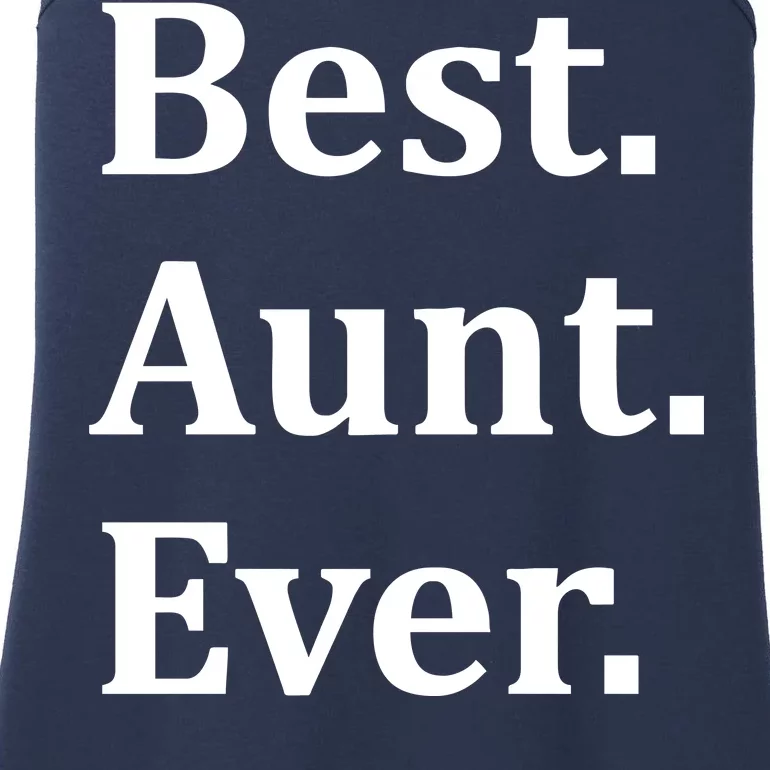 Best Aunt Ever Ladies Essential Tank