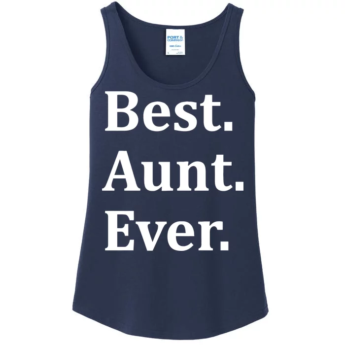 Best Aunt Ever Ladies Essential Tank