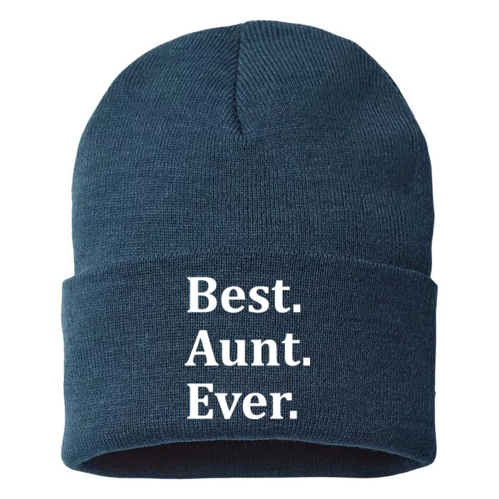 Best Aunt Ever Sustainable Knit Beanie