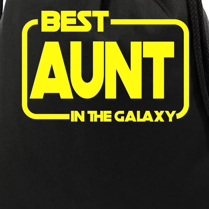 Best Aunt In The Galaxy Drawstring Bag