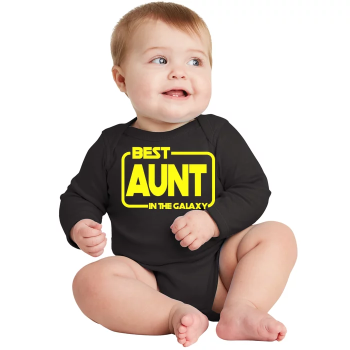 Best Aunt In The Galaxy Baby Long Sleeve Bodysuit