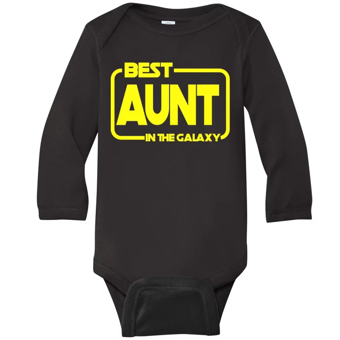 Best Aunt In The Galaxy Baby Long Sleeve Bodysuit