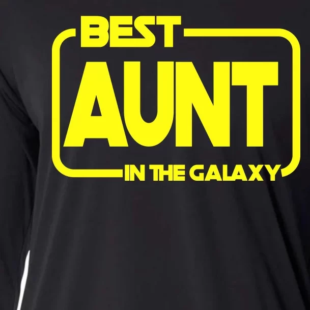 Best Aunt In The Galaxy Cooling Performance Long Sleeve Crew