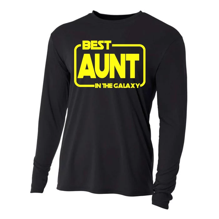 Best Aunt In The Galaxy Cooling Performance Long Sleeve Crew