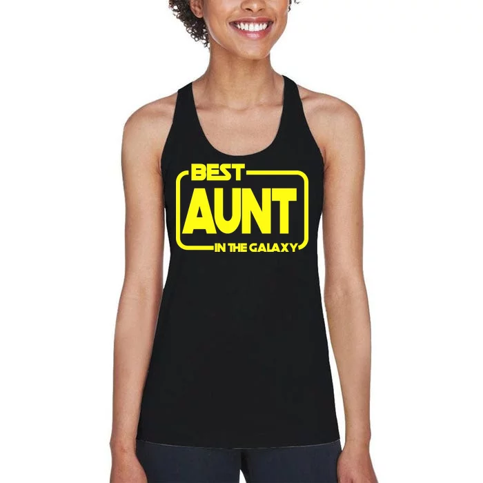 Best Aunt In The Galaxy Women's Racerback Tank