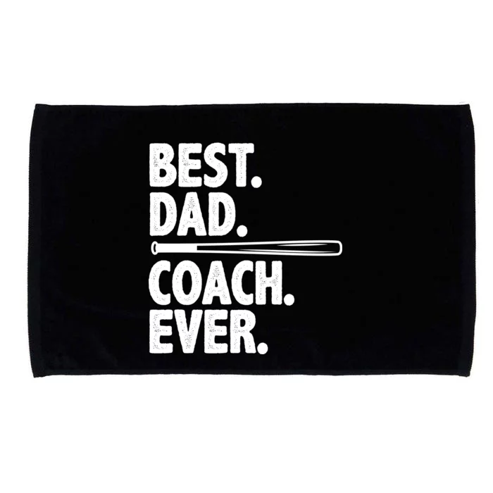 Best Baseball Dad Coach Ever Microfiber Hand Towel