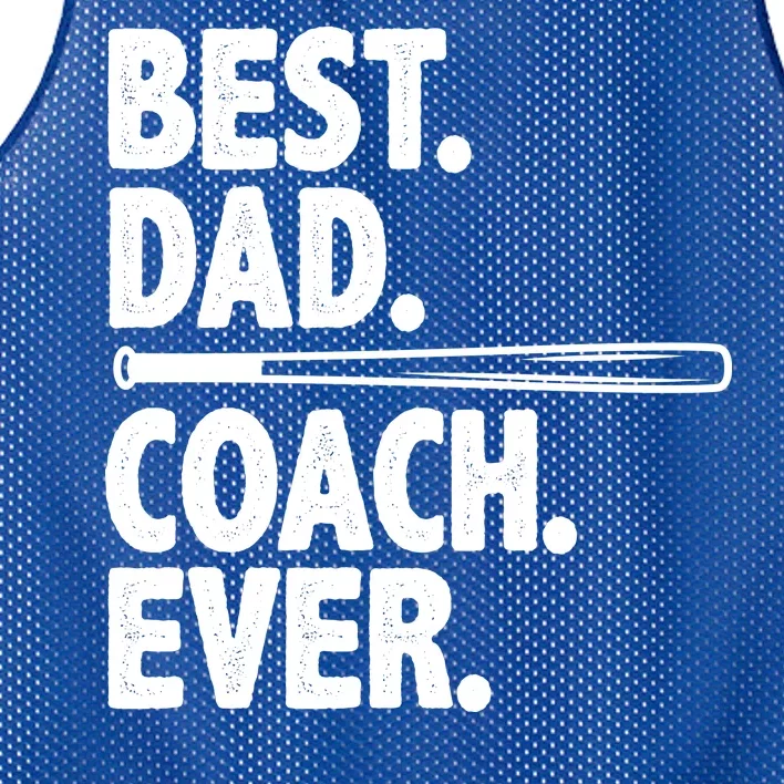 Best Baseball Dad Coach Ever Mesh Reversible Basketball Jersey Tank