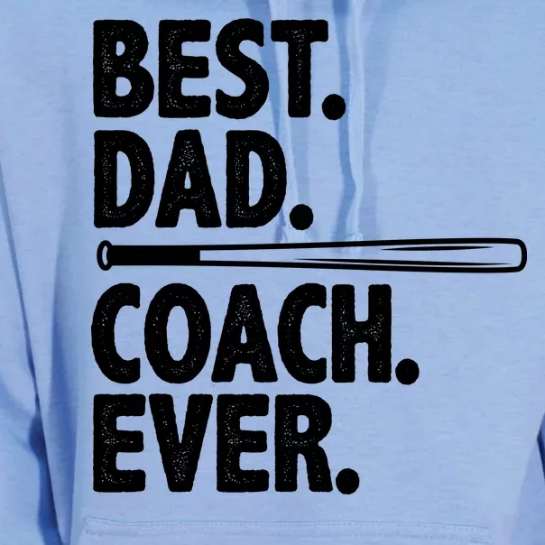 Best Baseball Dad Coach Ever Unisex Surf Hoodie