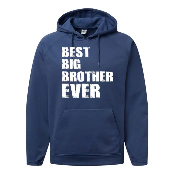 Best Big Brother Ever Performance Fleece Hoodie