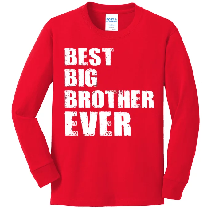 Best Big Brother Ever Kids Long Sleeve Shirt