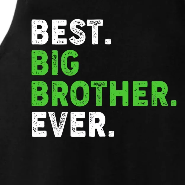 Best Big Brother Ever Older Sibling Ladies Tri-Blend Wicking Tank