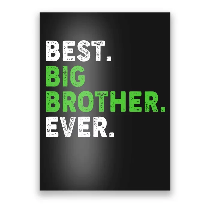 Best Big Brother Ever Older Sibling Poster