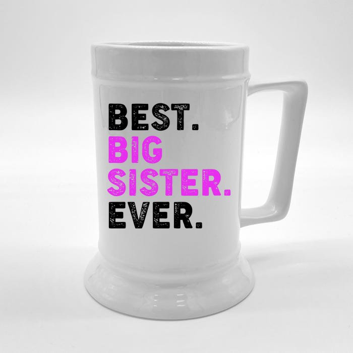 Best Big Sister Ever Older Sibling Front & Back Beer Stein