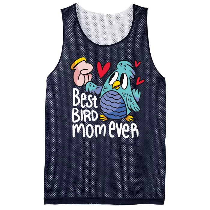 Best Bird Mom Ever Mesh Reversible Basketball Jersey Tank