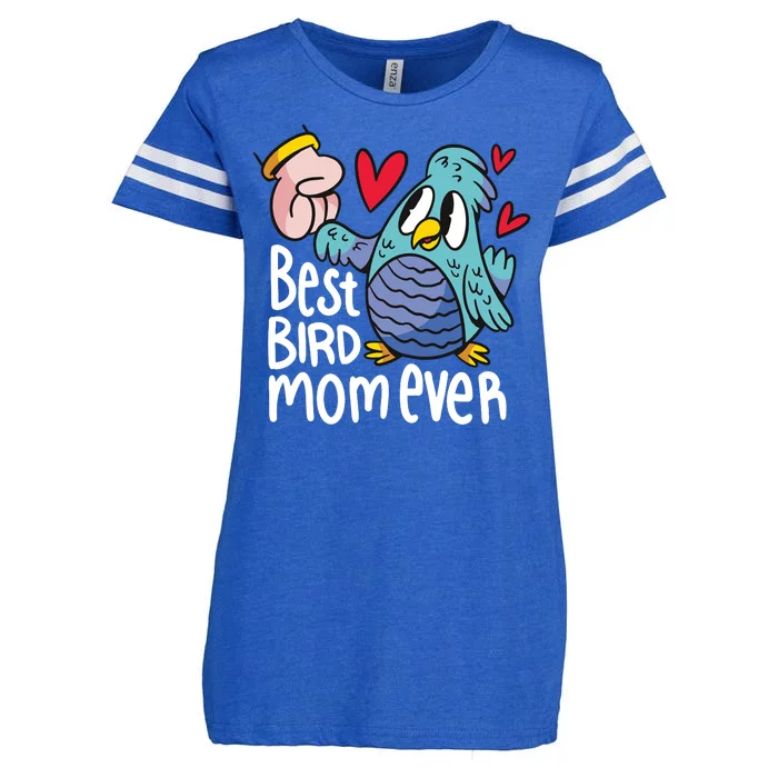 Best Bird Mom Ever Enza Ladies Jersey Football T-Shirt