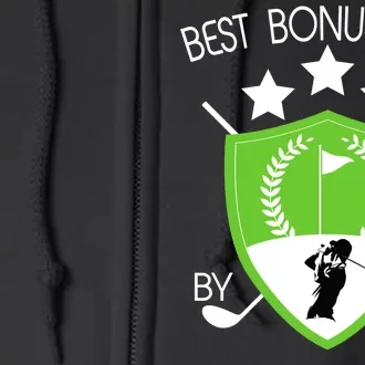 Best Bonus Dad By Par Full Zip Hoodie