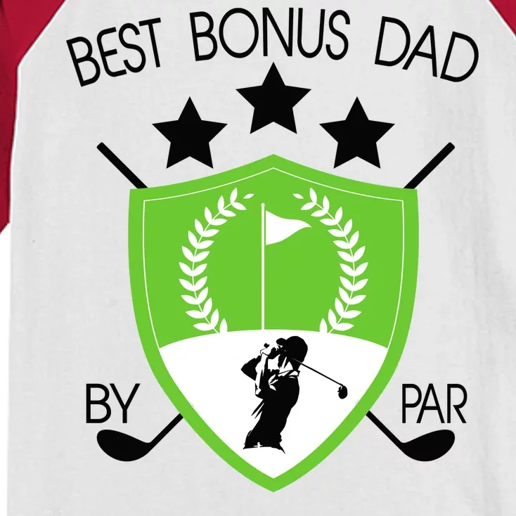 Best Bonus Dad By Par Kids Colorblock Raglan Jersey