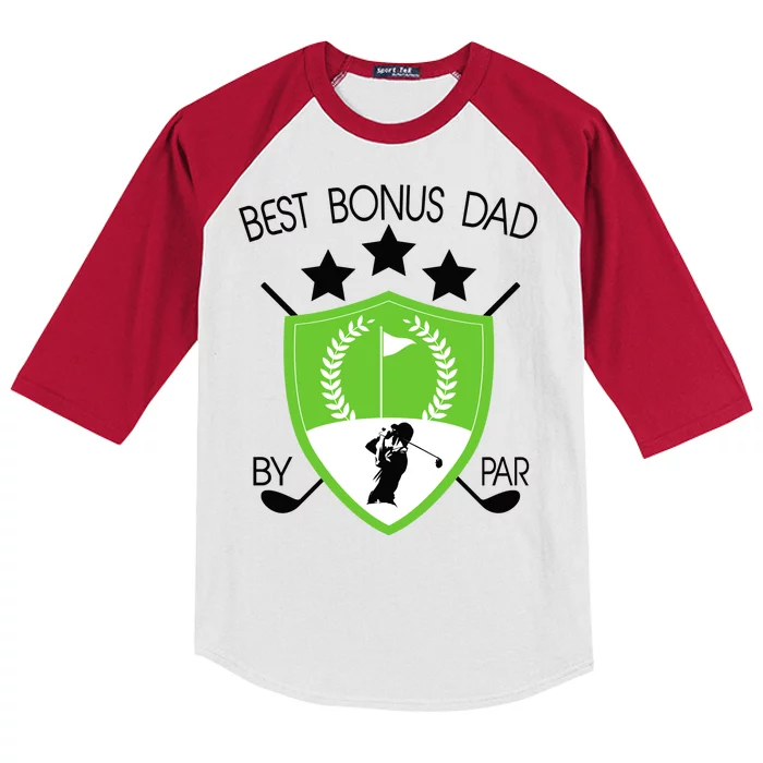 Best Bonus Dad By Par Kids Colorblock Raglan Jersey