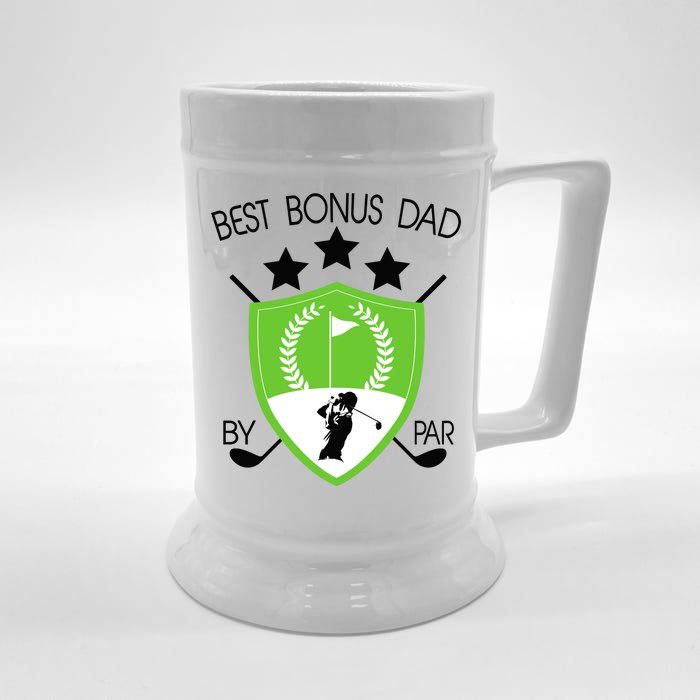 Best Bonus Dad By Par Front & Back Beer Stein