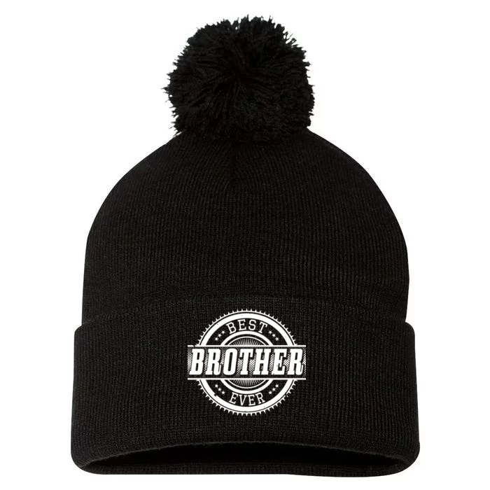 Best Brother Ever Pom Pom 12in Knit Beanie