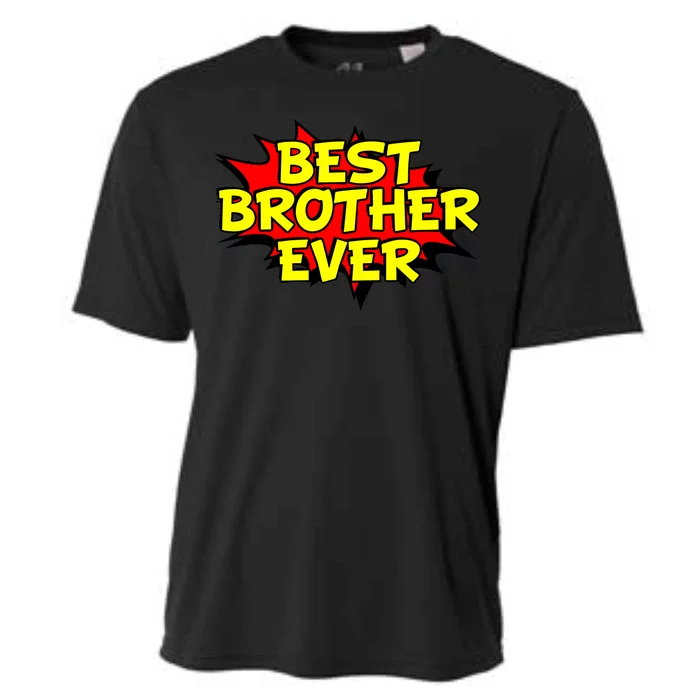 Best Brother Ever Cartoon Shout Cooling Performance Crew T-Shirt