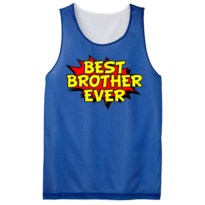 Best Brother Ever Cartoon Shout Mesh Reversible Basketball Jersey Tank