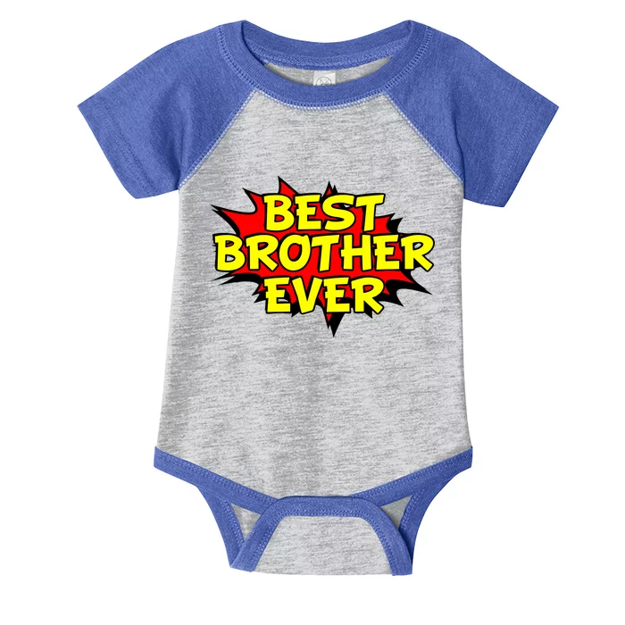 Best Brother Ever Cartoon Shout Infant Baby Jersey Bodysuit