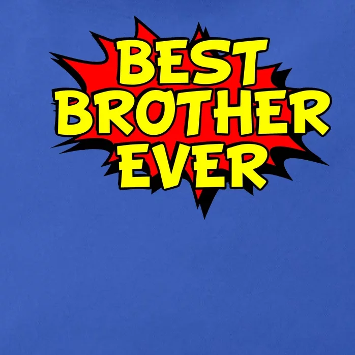 Best Brother Ever Cartoon Shout Zip Tote Bag