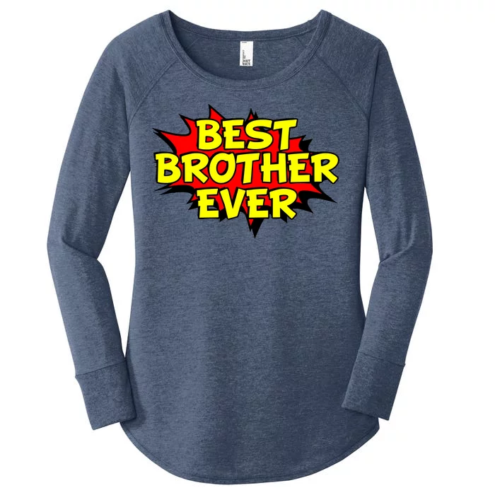 Best Brother Ever Cartoon Shout Women's Perfect Tri Tunic Long Sleeve Shirt