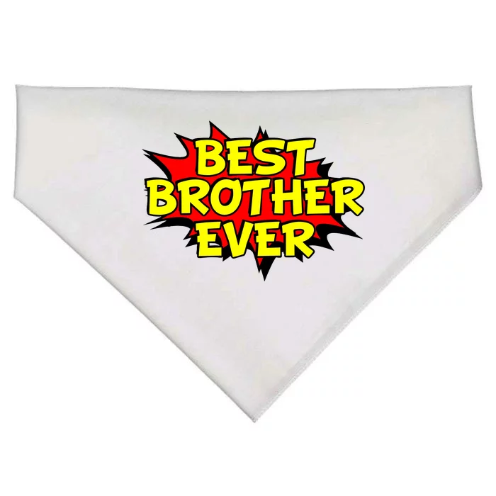 Best Brother Ever Cartoon Shout USA-Made Doggie Bandana