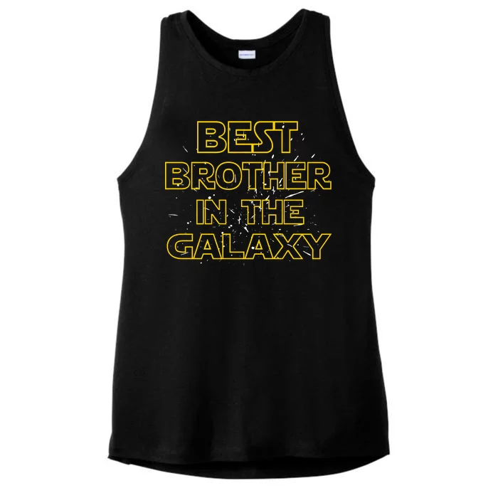 Best Brother In The Galaxy Ladies Tri-Blend Wicking Tank