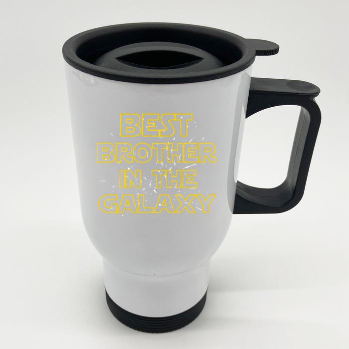 Best Brother In The Galaxy Front & Back Stainless Steel Travel Mug