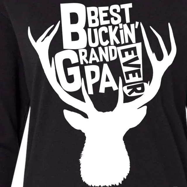 Best Buckin Grandpa Ever Womens Cotton Relaxed Long Sleeve T-Shirt