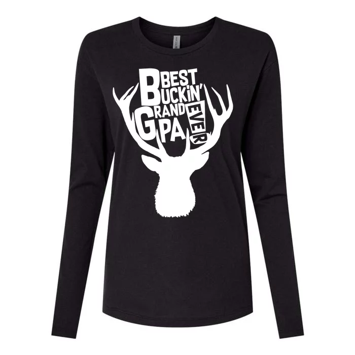 Best Buckin Grandpa Ever Womens Cotton Relaxed Long Sleeve T-Shirt