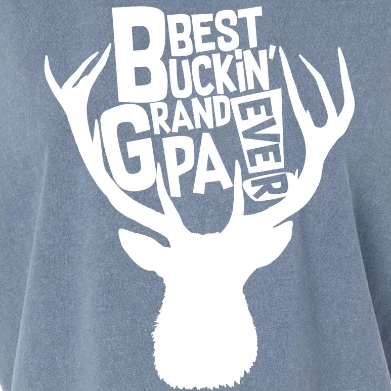 Best Buckin Grandpa Ever Garment-Dyed Women's Muscle Tee