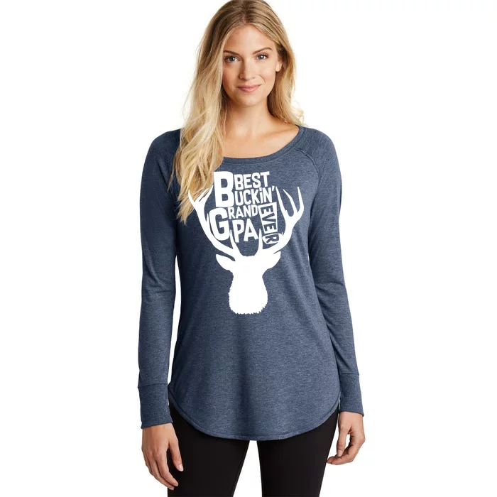 Best Buckin Grandpa Ever Women's Perfect Tri Tunic Long Sleeve Shirt