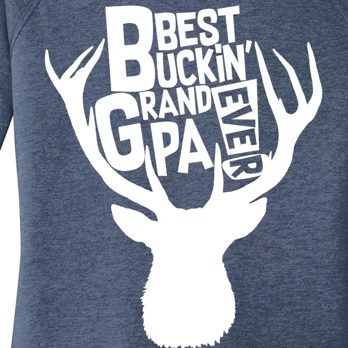 Best Buckin Grandpa Ever Women's Perfect Tri Tunic Long Sleeve Shirt