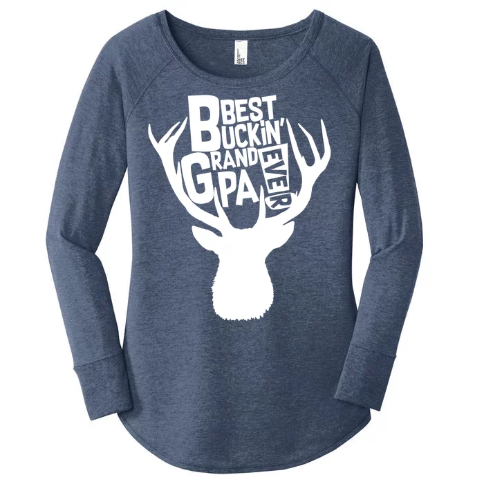 Best Buckin Grandpa Ever Women's Perfect Tri Tunic Long Sleeve Shirt