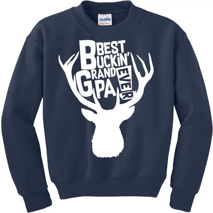 Best Buckin Grandpa Ever Kids Sweatshirt