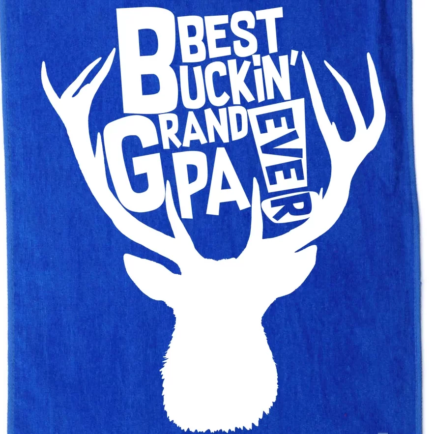 Best Buckin Grandpa Ever Platinum Collection Golf Towel