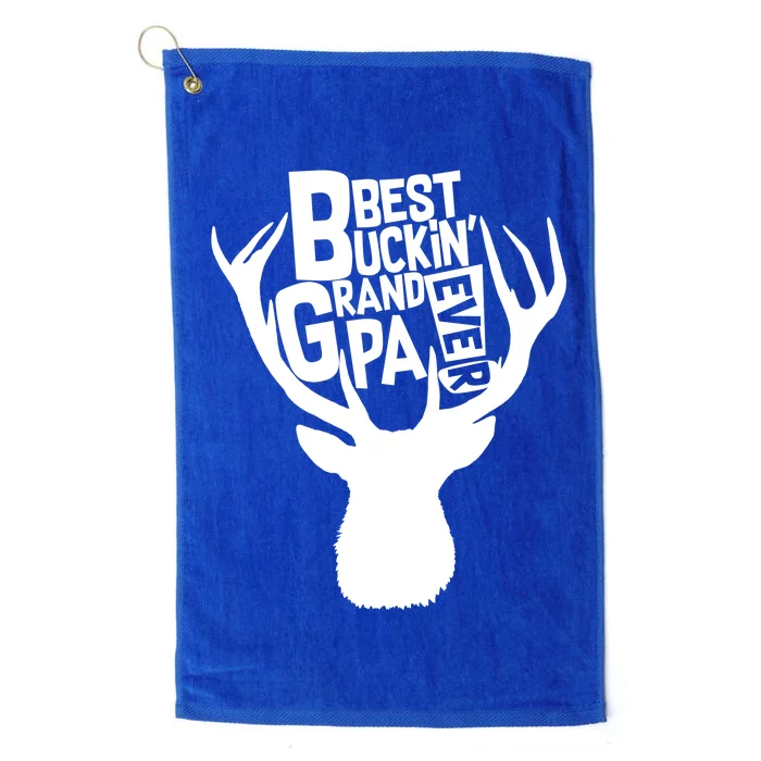 Best Buckin Grandpa Ever Platinum Collection Golf Towel