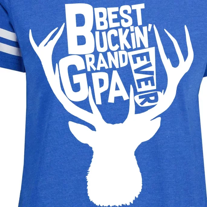 Best Buckin Grandpa Ever Enza Ladies Jersey Football T-Shirt