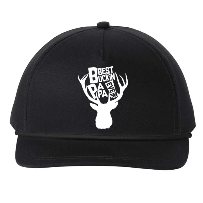 Best Buckin Papa Ever Snapback Five-Panel Rope Hat