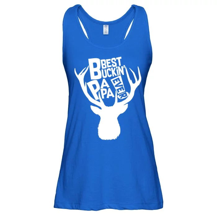 Best Buckin Papa Ever Ladies Essential Flowy Tank