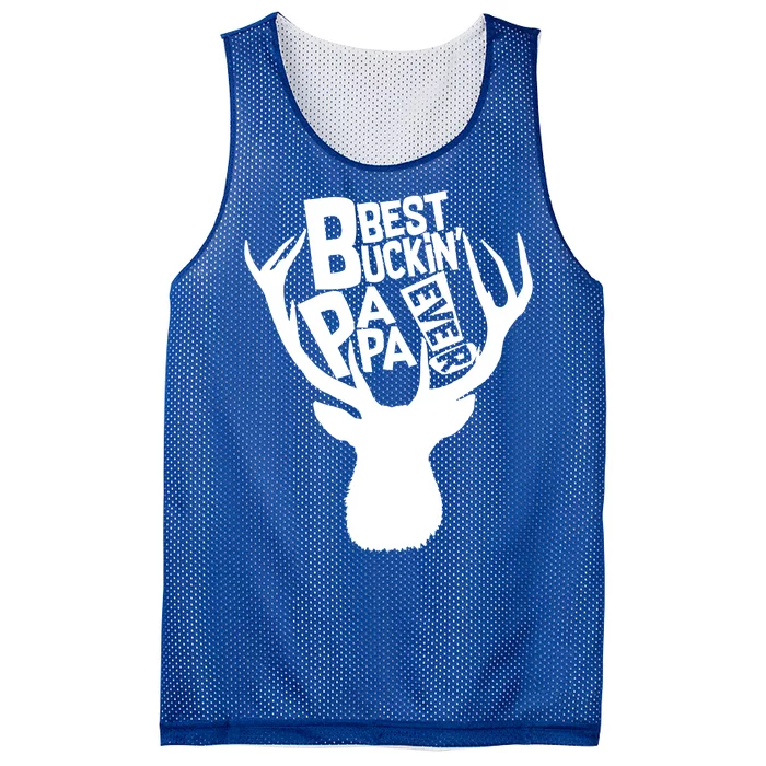 Best Buckin Papa Ever Mesh Reversible Basketball Jersey Tank