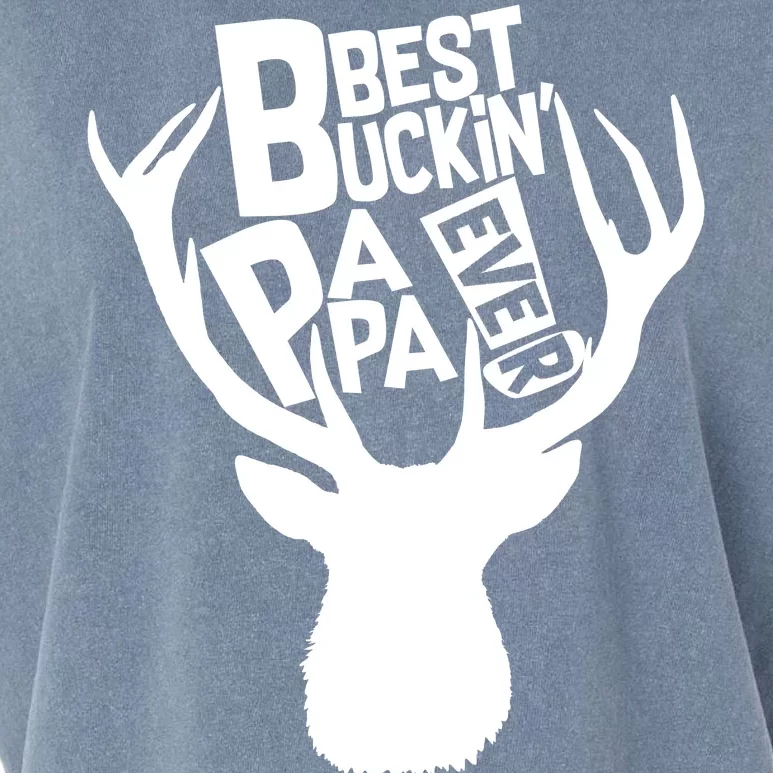 Best Buckin Papa Ever Garment-Dyed Women's Muscle Tee